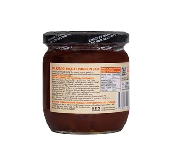 Atlı Gurme Bal Kabağı Reçeli 500 Gr.