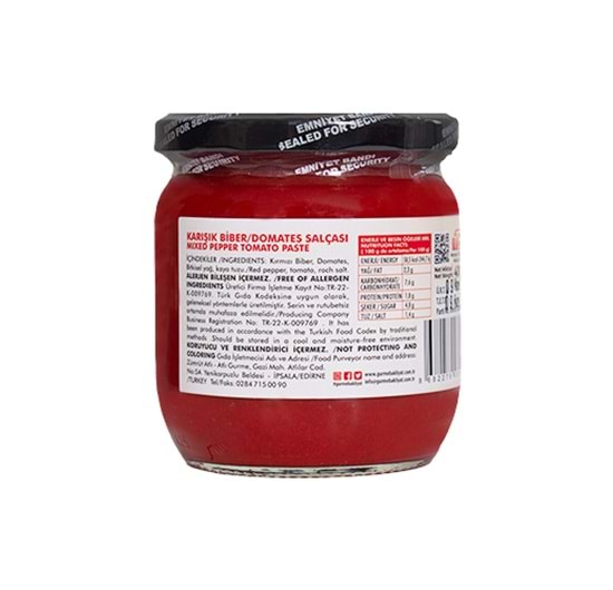 Atlı Gurme Karışık Biber Domates Salçası 400 gr