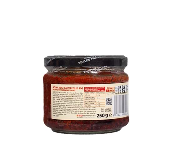 Atlı Gurme Acuka(Acılı) Kahvaltılık Sos 250 Gr