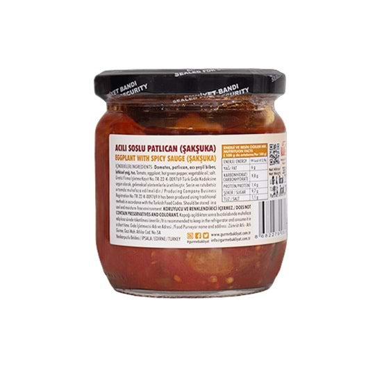 Atlı Gurme SOSLU PATLICAN (ŞAKŞUKA) 350 GR